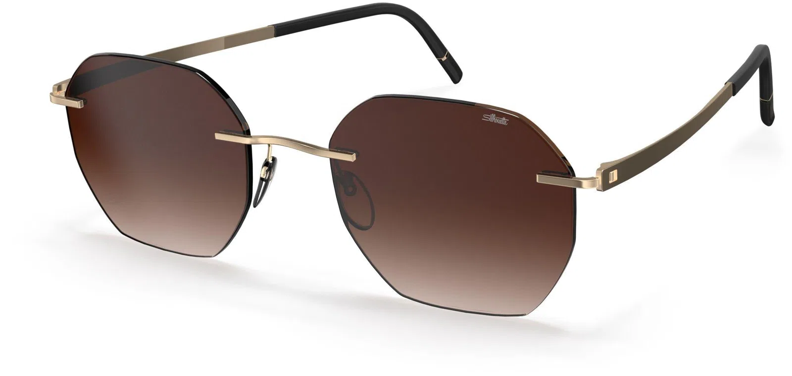 Silhouette Cabrillo Rimless 8748 Sunglasses - view 3